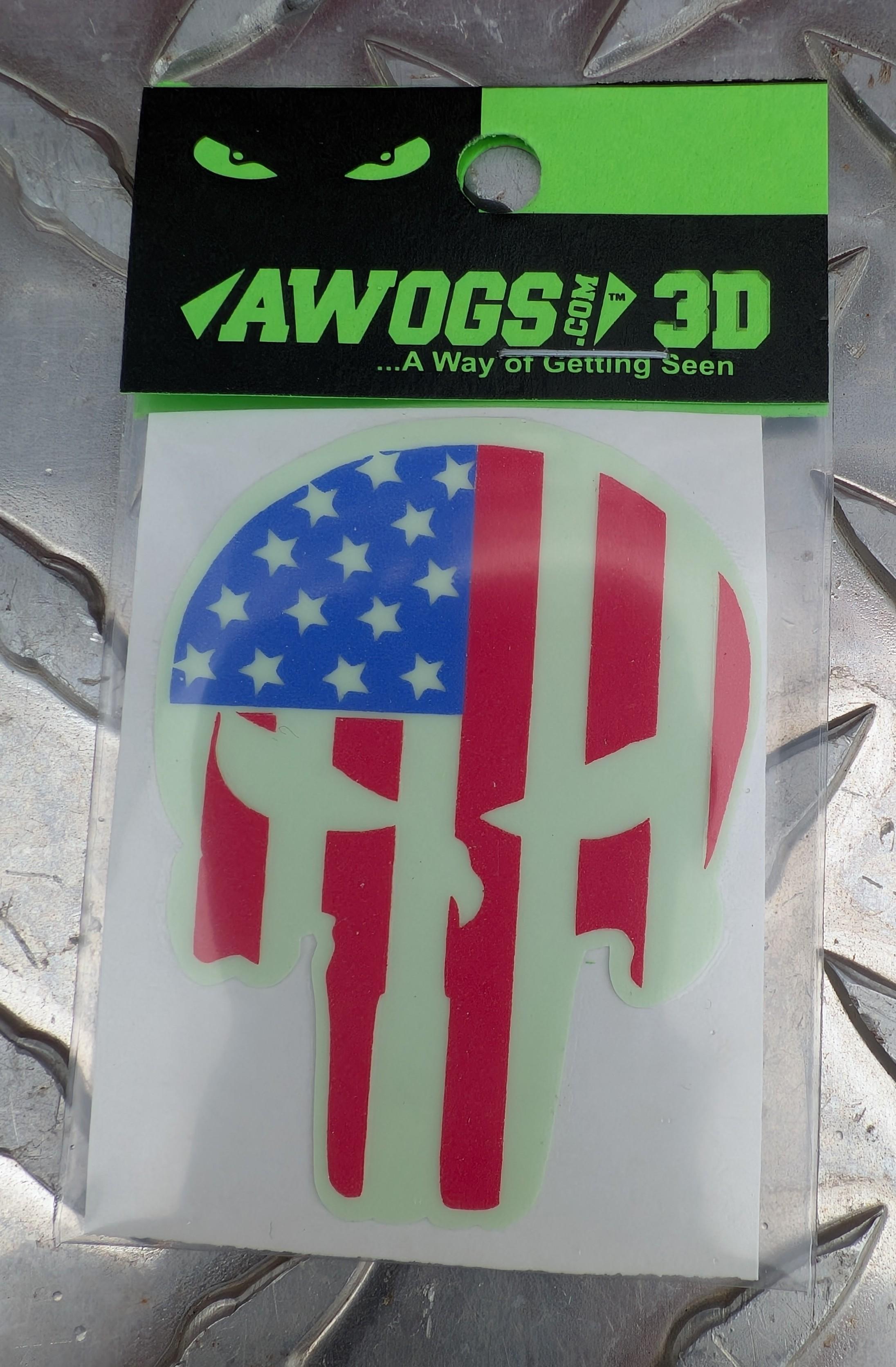 AWOG Punisher Flag- Red White Blue